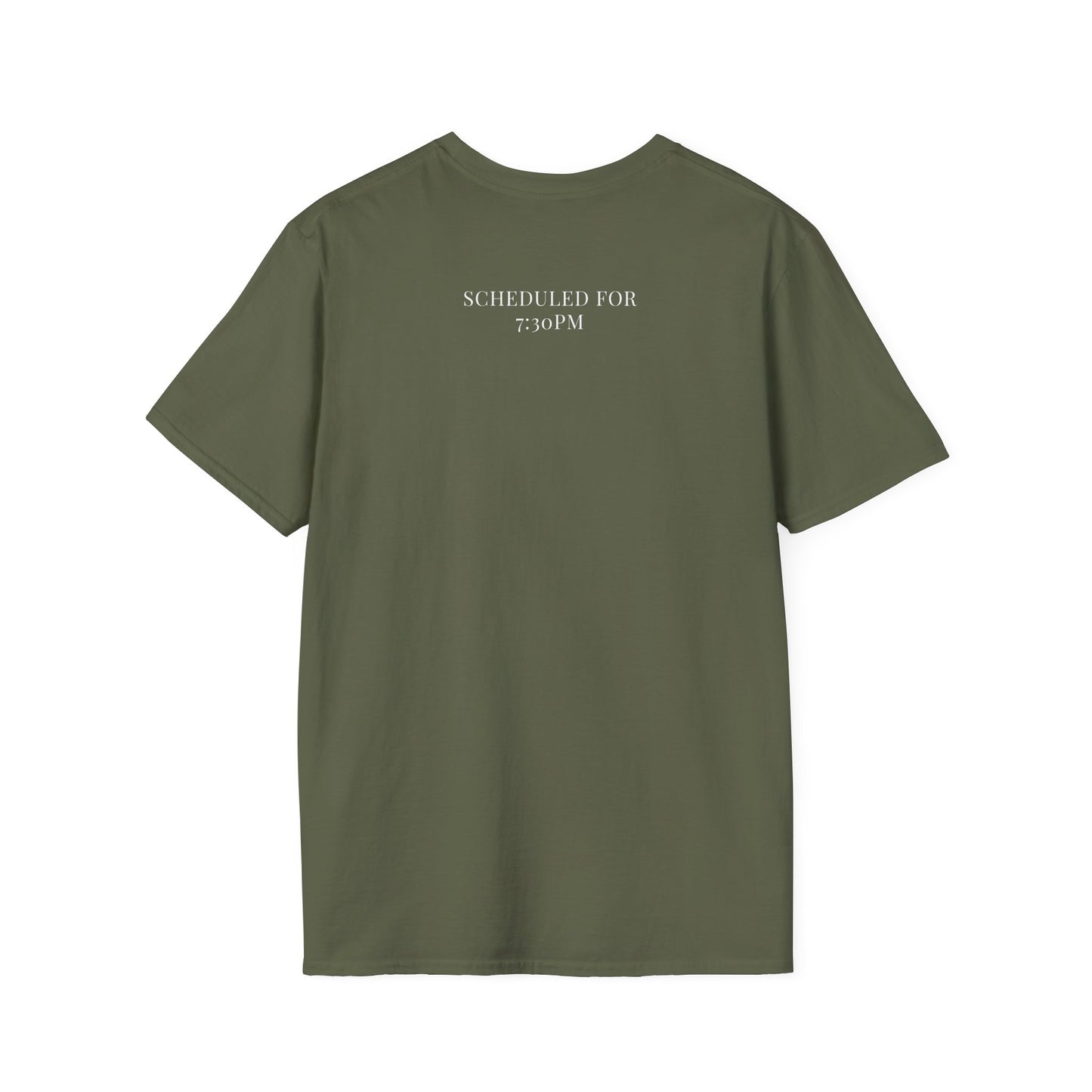 'Calm, Collected — Crying Later (Scheduled 7:30PM)' T-Shirt