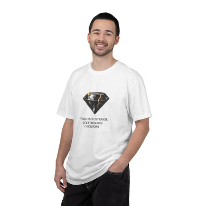 Diamond Graphic T-Shirt — "Polished Exterior, Questionable Decisions"